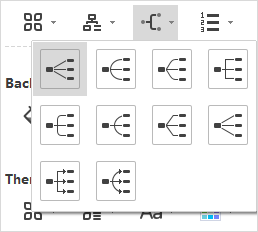 connector style menu