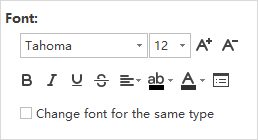 font options